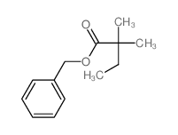 Butanoic acid,2,2-dimethyl-, phenylmethyl ester structure