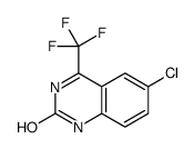 6-氯-4-(三氟甲基)喹唑啉-2(1h)-酮结构式