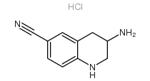 3-氨基-1,2,3,4-四氢喹啉-6-甲腈盐酸盐结构式