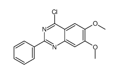 4-氯-6,7-二甲氧基-2-苯基-喹唑啉结构式