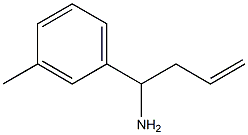 1-(3-METHYLPHENYL)BUT-3-EN-1-AMINE结构式
