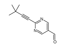 2-(3,3-dimethylbut-1-ynyl)pyrimidine-5-carbaldehyde结构式