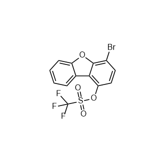 4-Bromodibenzo[b,d]furan-1-yltrifluoromethanesulfonate Structure
