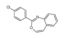 2-(p-Chlorophenyl)-3,1-benzoxazepine结构式