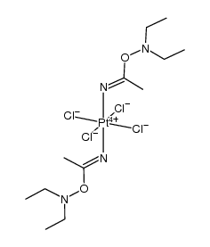 trans-[PtCl4(NH=(Me)C-ONEt2)2] Structure