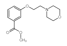 3-(2-吗啉-4-基乙氧基)苯甲酸甲酯结构式
