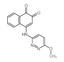 1,2-Naphthalenedione,4-[(6-methoxy-3-pyridazinyl)amino]- structure
