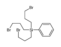 tris(3-bromopropyl)-phenylsilane Structure