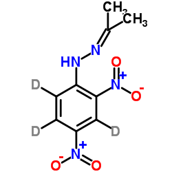 Acetone 2,4-Dinitrophenylhydrazone-d3 Structure