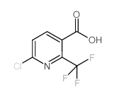 6-氯-2-(三氟甲基)烟酸结构式