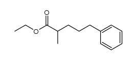 2-methyl-5-phenyl-valeric acid ethyl ester Structure
