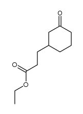 ethyl 3-oxo-cyclohexanepropionic acid Structure