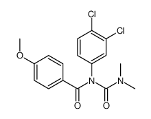 N-(3,4-dichlorophenyl)-N-(dimethylcarbamoyl)-4-methoxy-benzamide结构式