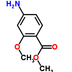 2-甲氧基-4-氨基苯甲酸甲酯结构式