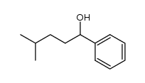 4-methyl-1-phenyl-pentan-1-ol Structure