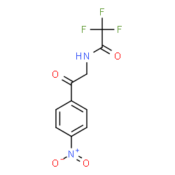 2,2,2-Trifluoro-N-[2-oxo-2-(p-nitrophenyl)ethyl]acetamide结构式