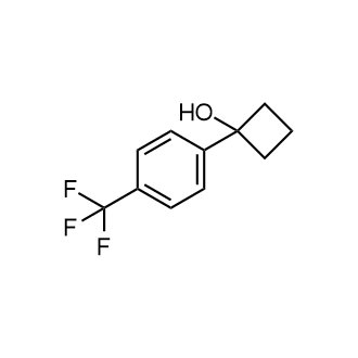 1-(4-三氟甲基-苯基)-环丁醇结构式