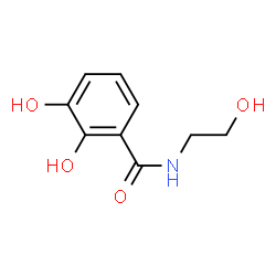 2,3-Dihydroxy-N-(2-hydroxyethyl)benzamide结构式