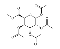 METHYL-(1,2,3,4-TETRA-O-ACETYL-ALPHA-D-GALACTOPYRANOSE)URONATE结构式