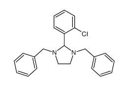 2-(2-CHLOROPHENYL)-1,3-BIS(PHENYLMETHYL)-IMIDAZOLIDINE structure