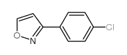 3-(4-氯苯基)异噁唑;3-(4-氯苯基)异唑结构式