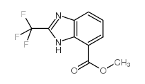 2-三氟甲基-1H-苯并咪唑-7-羧酸甲酯结构式