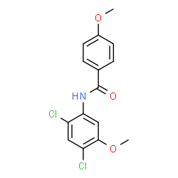 N-(2,4-DICHLORO-5-METHOXYPHENYL)-4-METHOXYBENZENECARBOXAMIDE Structure
