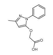 (5-methyl-2-phenyl-2H-pyrazol-3-yloxy)-acetic acid Structure