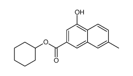4-羟基-7-甲基-2-萘羧酸环己酯结构式