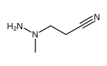 1-methyl-1-(β-cyanoethyl)hydrazine Structure