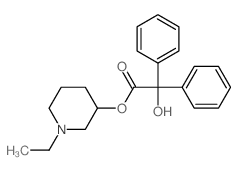 (1-ethylpiperidin-3-yl) 2-hydroxy-2,2-diphenylacetate结构式