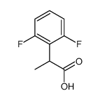 2-(2,6-Difluorophenyl)propanoic acid Structure