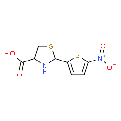 2-(5-NITRO-2-THIENYL)-1,3-THIAZOLANE-4-CARBOXYLIC ACID Structure