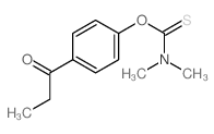 N,N-dimethyl-1-(4-propanoylphenoxy)methanethioamide结构式