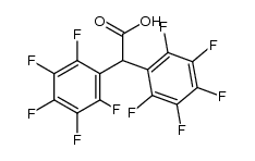 Bis(pentafluorophenyl)acetic Acid Structure