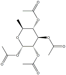 6-Deoxy-α-L-glucopyranose tetraacetate Structure