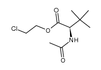 D-2-acetylamino-3,3-dimethylbutyric acid 2-chloroethyl ester结构式
