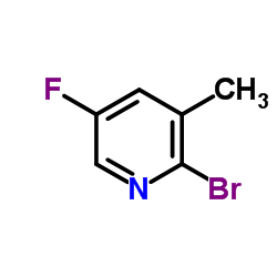 2-Bromo-5-fluoro-3-picoline structure