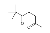6,6-dimethylheptane-2,5-dione结构式