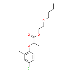 2-butoxyethyl ()-2-(4-chloro-2-methylphenoxy)propionate structure