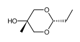 r-2-ethyl-c-5-hydroxy-5-methyl-1,3-dioxane结构式