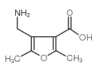 4-氨基甲基-2,5-二甲基呋喃-3-羧酸结构式