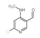 6-氯-4-(甲基氨基)烟醛结构式