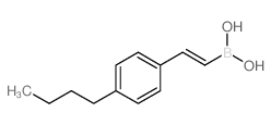 E-(4-丁基苯基)乙烯硼酸结构式