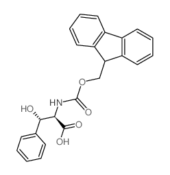 Fmoc-苏式-β-苯基-丝氨酸-OH结构式