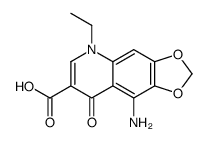 9-amino-5-ethyl-8-oxo-[1,3]dioxolo[4,5-g]quinoline-7-carboxylic acid结构式