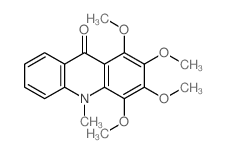 9(10H)-Acridinone,1,2,3,4-tetramethoxy-10-methyl-结构式