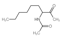 Acetamide,N-(1-acetylheptyl)- structure