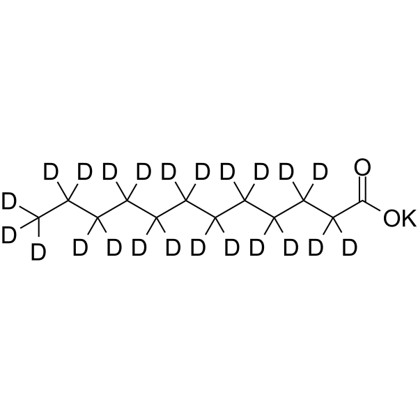Potassium (2H23)dodecanoate Structure