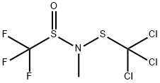 Trifluoro-N-methyl-N-[(trichloromethyl)thio]methanesulfinamide结构式